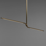 Branch Linear Pendant - Satin Brass