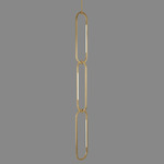 Ovalo Chain Pendant - Satin Brass