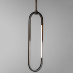 Ovalo Pendant - Antiqued Boyd Brass