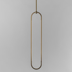 Ovalo Pendant - Satin Brass