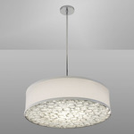 Catacaos Pendant - Polished Nickel / Bone White