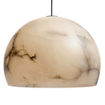 Neil Pendant - Matte Nickel / Alabaster