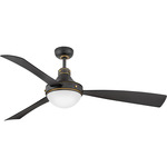 Oliver Smart Ceiling Fan with Light - Matte Black / Matte Black