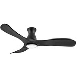 Swell Flush Smart Ceiling Fan with Light - Matte Black / Matte Black