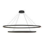 Ovale Chandelier - Black / White