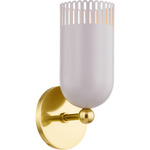 Liba Wall Sconce - Aged Brass / Soft Peignoir