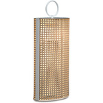 Clara Outdoor Portable Lamp - Matte White Lacquered / Vienna Straw Effect