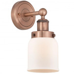 Bell Small Wall Sconce - Antique Copper / Matte White