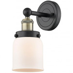 Bell Small Wall Sconce - Matte Black / Antique Brass / Matte White