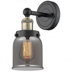 Bell Small Wall Sconce - Matte Black / Antique Brass / Smoked