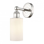 Clymer Wall Light - Polished Nickel / Matte White