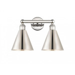 Ballston Cone Bathroom Vanity Light - Polished Nickel