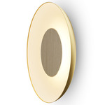 Ramen Wall / Ceiling / Pendant Light with Back Dish - White Oak / Gold / Matte White