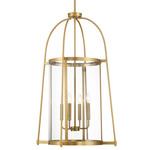 Rosedale Pendant - Warm Brass / Clear