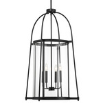 Rosedale Pendant - Matte Black / Clear