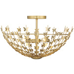 Birch Ceiling Light - Burnished Brass