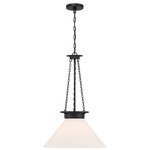 Myers Pendant - Matte Black / White