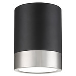 Algar Spot Color-Select Ceiling Flush Light - Matte Black / Brushed Nickel / Frosted