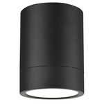 Algar Spot Color-Select Ceiling Flush Light - Matte Black / Frosted