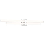 Zane Color-Select Bathroom Vanity Light - Chrome / Frosted