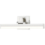 Liam Color-Select Bathroom Vanity Light - Brushed Nickel / Frosted