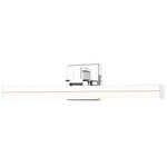 Liam Color-Select Bathroom Vanity Light - Chrome / Frosted