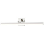 Liam Color-Select Bathroom Vanity Light - Brushed Nickel / Frosted