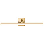 Liam Color-Select Bathroom Vanity Light - Modern Gold / Frosted