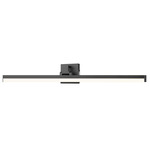 Liam Color-Select Bathroom Vanity Light - Matte Black / Frosted