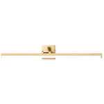 Liam Color-Select Bathroom Vanity Light - Modern Gold / Frosted