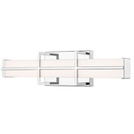 Harrison Color-Select Bathroom Vanity Light - Chrome / Frosted