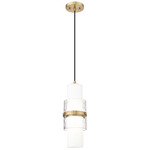 Cayden Pendant - Modern Gold / Etched Glass