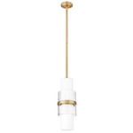 Cayden Pendant - Modern Gold / Etched Glass