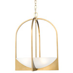 Devon Pendant - Modern Gold / Sand Blast