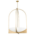 Devon Pendant - Modern Gold / Sand Blast