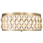 Harden Ceiling Flush Light - Modern Gold / White