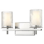 Grayson Bathroom Vanity Light - Chrome / Clear / Etched Opal