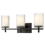 Grayson Bathroom Vanity Light - Matte Black / Clear / Etched Opal