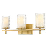 Grayson Bathroom Vanity Light - Modern Gold / Clear / Etched Opal