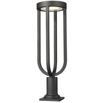 Leland Outdoor Color-Select Square Pier Light - Black