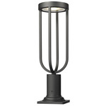 Leland Outdoor Color-Select Square Pier Light - Black