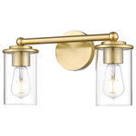 Thayer Bathroom Vanity Light - Luxe Gold / Clear