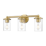 Thayer Bathroom Vanity Light - Luxe Gold / Clear