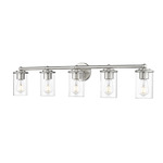 Thayer Bathroom Vanity Light - Brushed Nickel / Clear