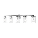 Thayer Bathroom Vanity Light - Chrome / Clear