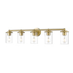 Thayer Bathroom Vanity Light - Luxe Gold / Clear