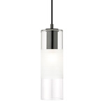 Alton Pendant - Matte Black / Frost / Clear