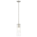 Alton Pendant - Brushed Nickel / Frost / Clear