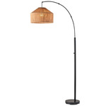 Amalfi Arc Floor Lamp - Black / Rope