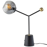 Dusk Table Lamp - Black / Smoke